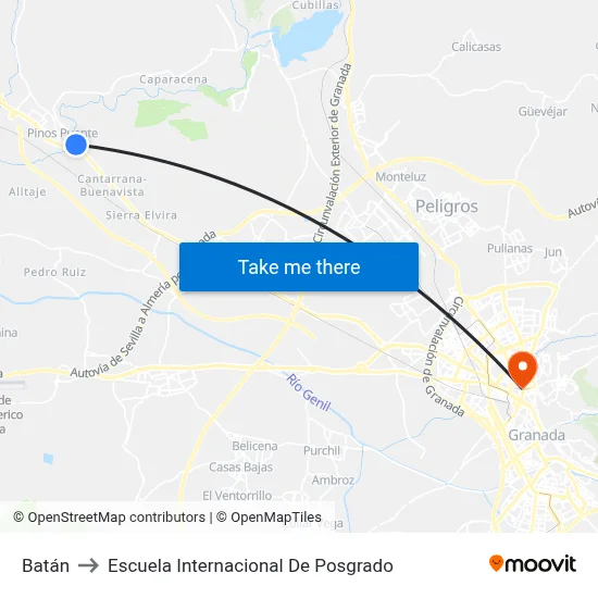 Batán to Escuela Internacional De Posgrado map