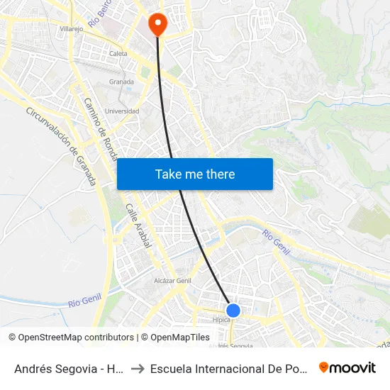 Andrés Segovia - Hípica to Escuela Internacional De Posgrado map