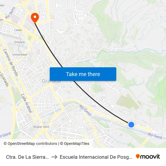 Ctra. De La Sierra 87 to Escuela Internacional De Posgrado map
