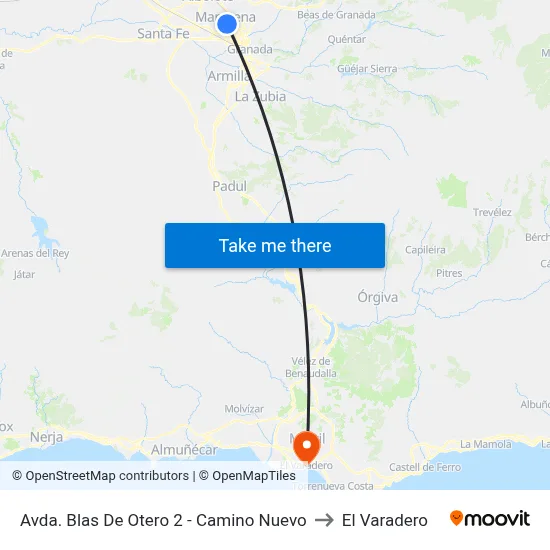 Avda. Blas De Otero 2 - Camino Nuevo to El Varadero map