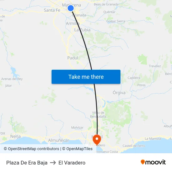 Plaza De Era Baja to El Varadero map