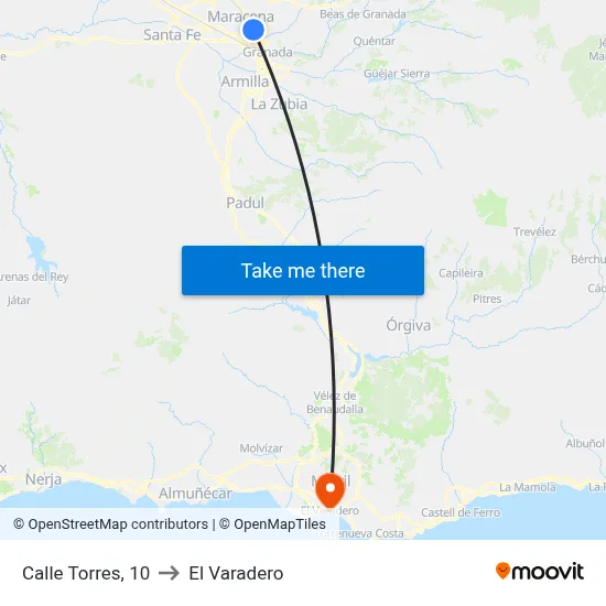 Calle Torres, 10 to El Varadero map
