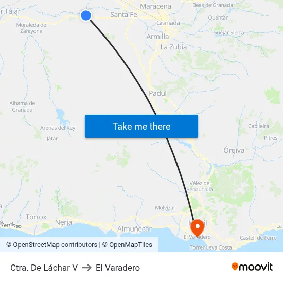 Ctra. De Láchar V to El Varadero map