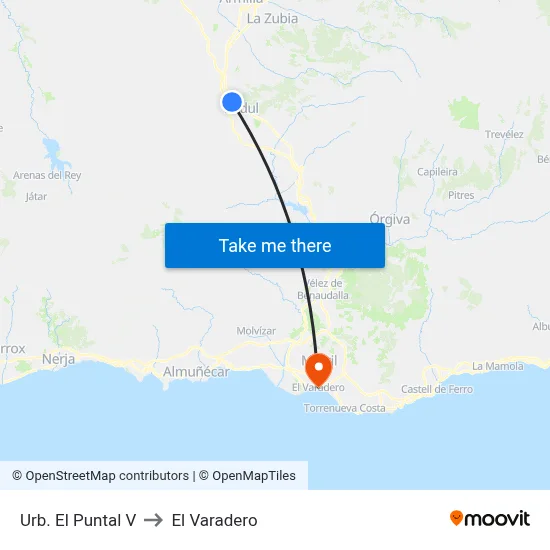 Urb. El Puntal V to El Varadero map
