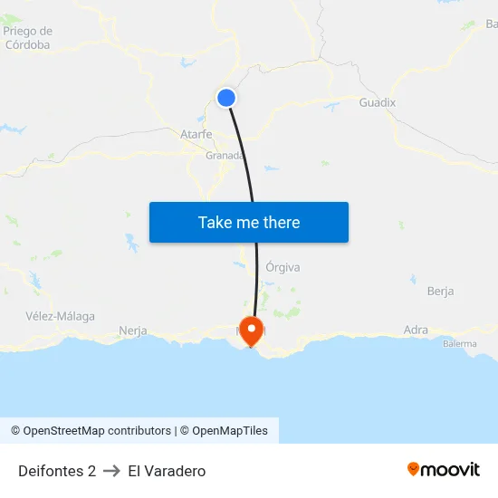 Deifontes 2 to El Varadero map