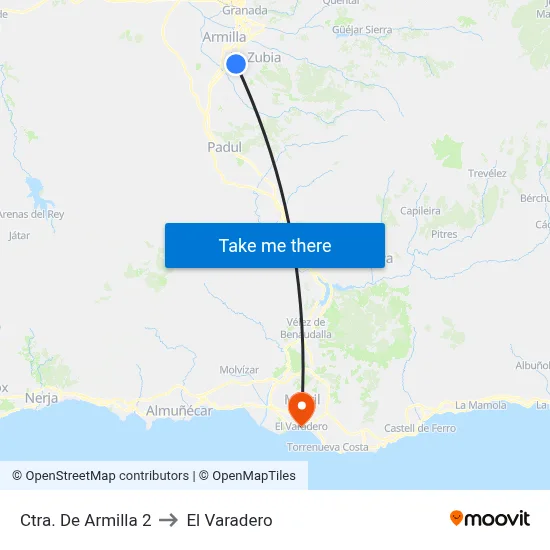 Ctra. De Armilla 2 to El Varadero map
