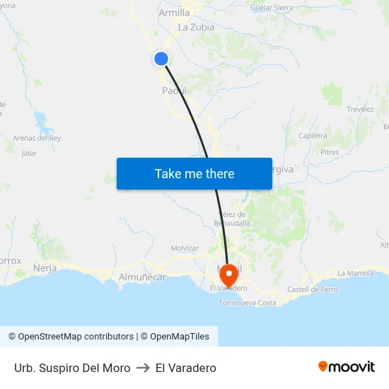 Urb. Suspiro Del Moro to El Varadero map