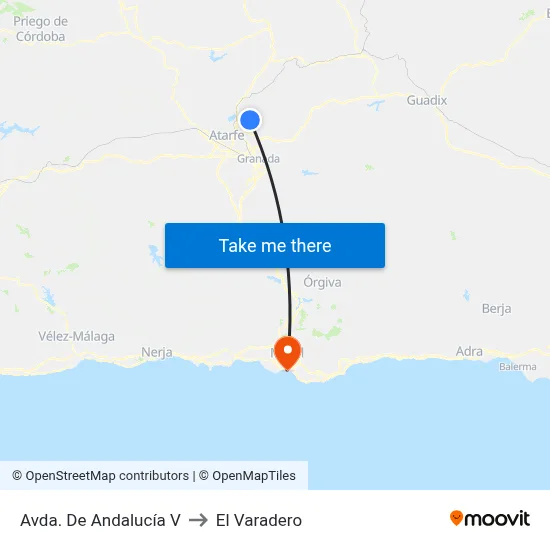 Avda. De Andalucía V to El Varadero map