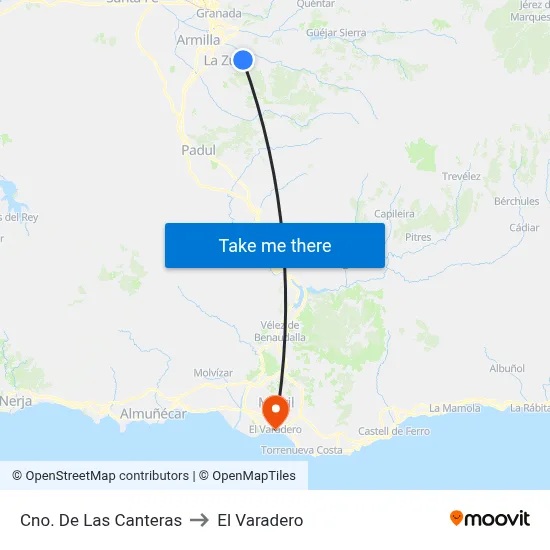 Cno. De Las Canteras to El Varadero map
