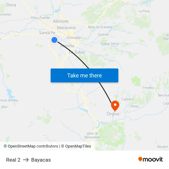 Real 2 to Bayacas map