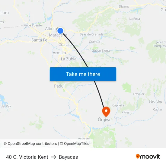 40 C. Victoria Kent to Bayacas map