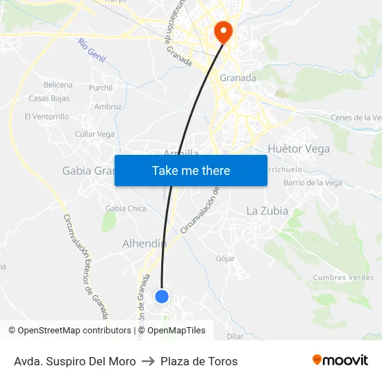 Avda. Suspiro Del Moro to Plaza de Toros map
