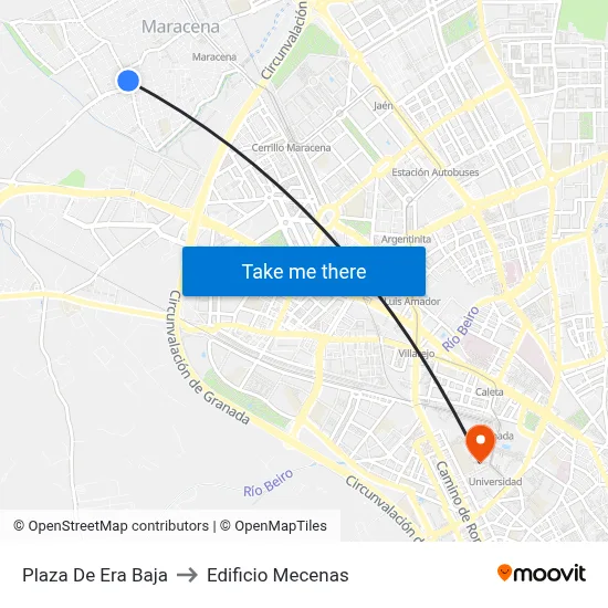 Plaza De Era Baja to Edificio Mecenas map