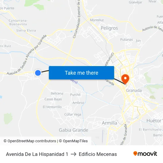 Avenida De La Hispanidad 1 to Edificio Mecenas map