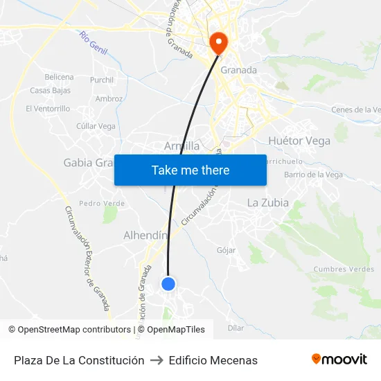 Plaza De La Constitución to Edificio Mecenas map