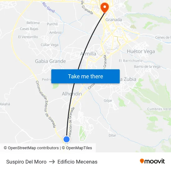 Suspiro Del Moro to Edificio Mecenas map