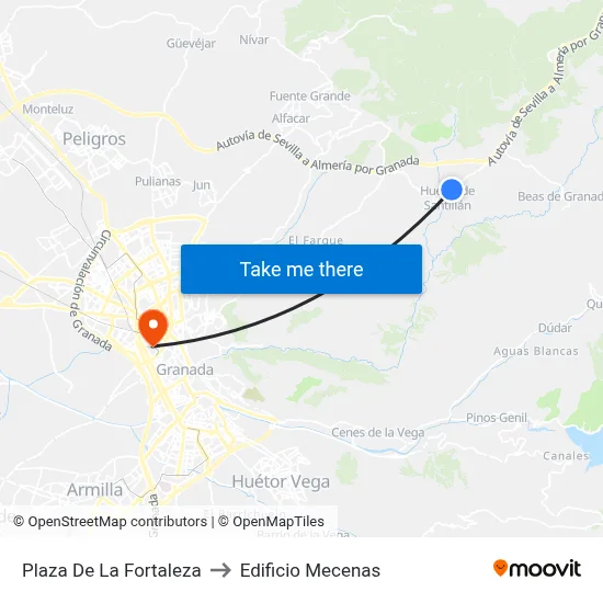 Plaza De La Fortaleza to Edificio Mecenas map