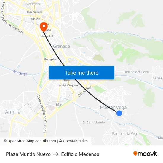 Plaza Mundo Nuevo to Edificio Mecenas map