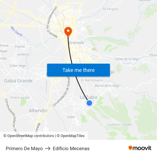 Primero De Mayo to Edificio Mecenas map