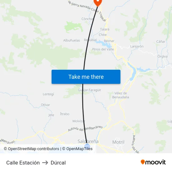 Calle Estación to Dúrcal map
