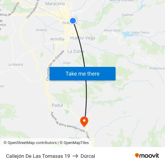 Callejón De Las Tomasas 19 to Dúrcal map