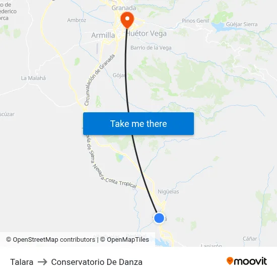Talara to Conservatorio De Danza map