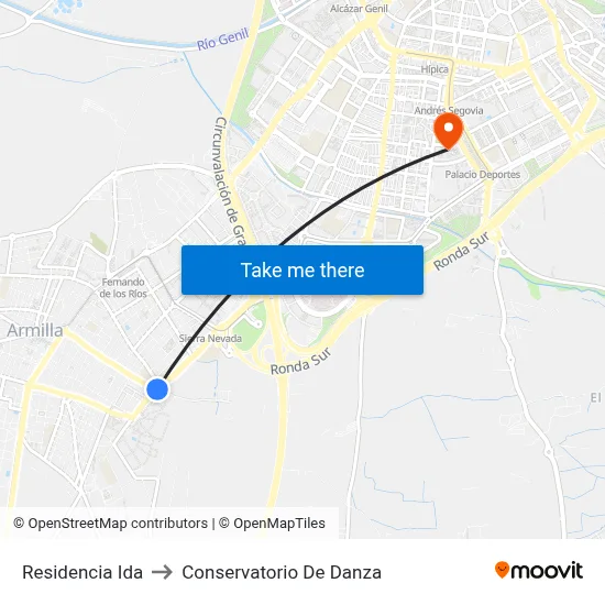 Residencia Ida to Conservatorio De Danza map