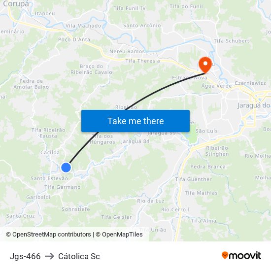 Jgs-466 to Cátolica Sc map