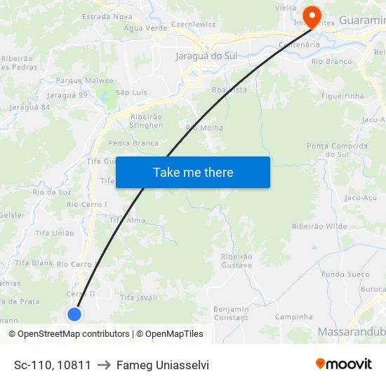 Sc-110, 10811 to Fameg Uniasselvi map