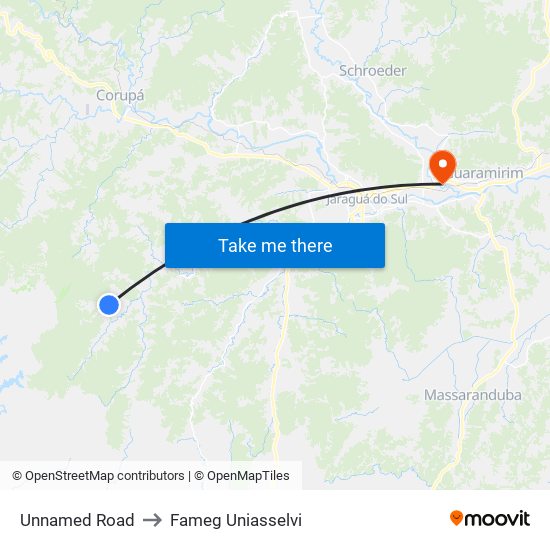 Unnamed Road to Fameg Uniasselvi map