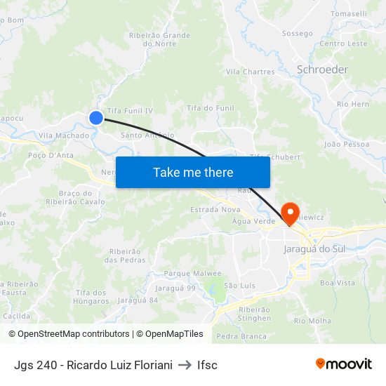 Jgs 240 - Ricardo Luiz Floriani to Ifsc map