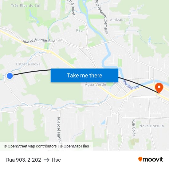 Rua 903, 2-202 to Ifsc map