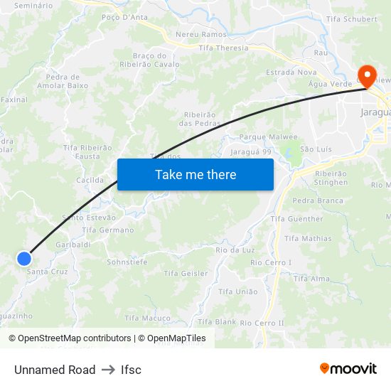 Unnamed Road to Ifsc map