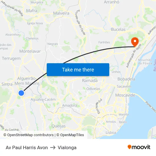 Av Paul Harris Avon to Vialonga map