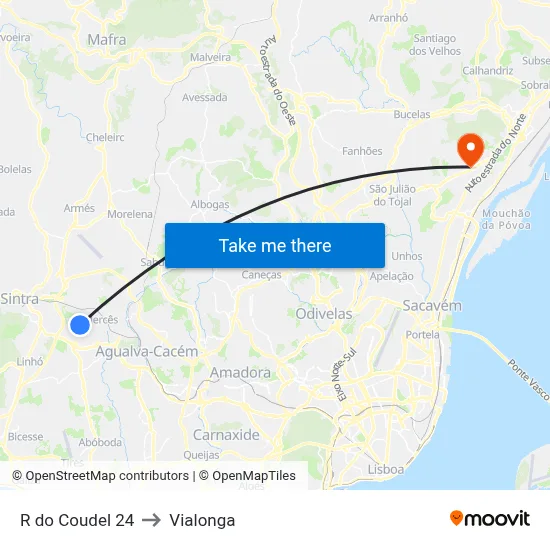 R do Coudel 24 to Vialonga map
