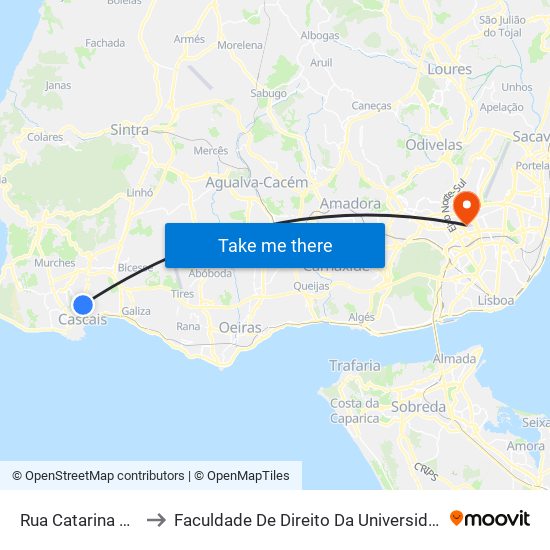 Rua Catarina Eufémia to Faculdade De Direito Da Universidade De Lisboa map