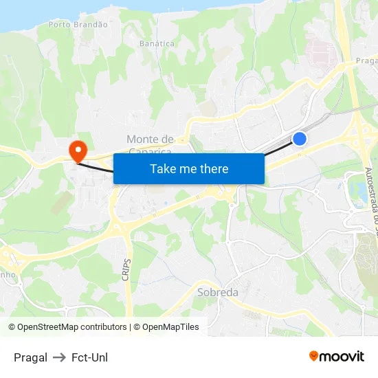 Pragal to Fct-Unl map