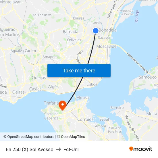 En 250 (X) Sol Avesso to Fct-Unl map