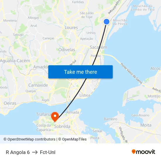 R Angola 6 to Fct-Unl map