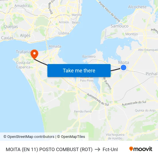 MOITA (EN 11) POSTO COMBUST (ROT) to Fct-Unl map
