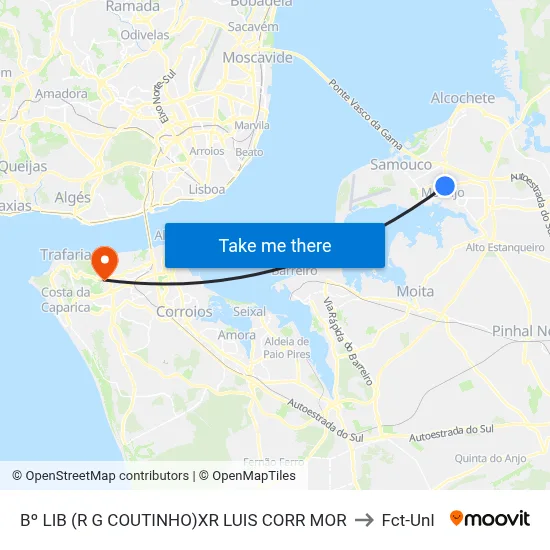 Bº LIB (R G COUTINHO)XR LUIS CORR MOR to Fct-Unl map