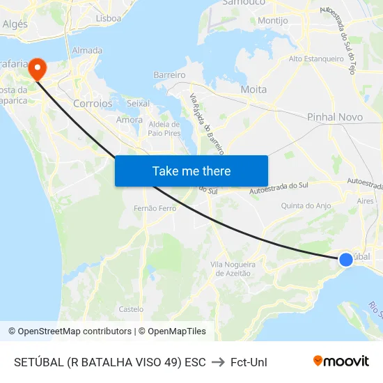 SETÚBAL (R BATALHA VISO 49) ESC to Fct-Unl map