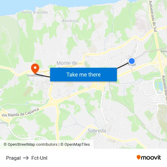 Pragal to Fct-Unl map