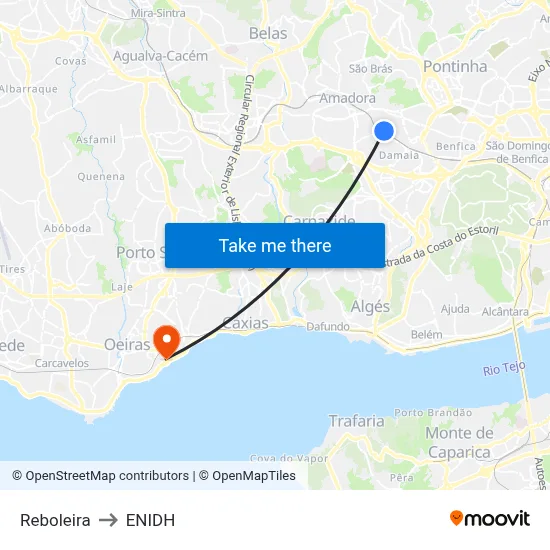 Reboleira to ENIDH map
