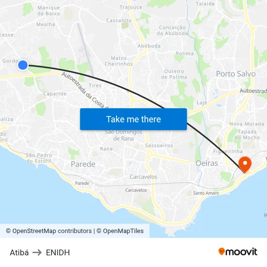Atibá to ENIDH map