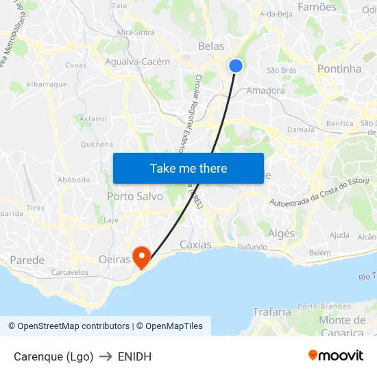 Carenque (Lgo) to ENIDH map