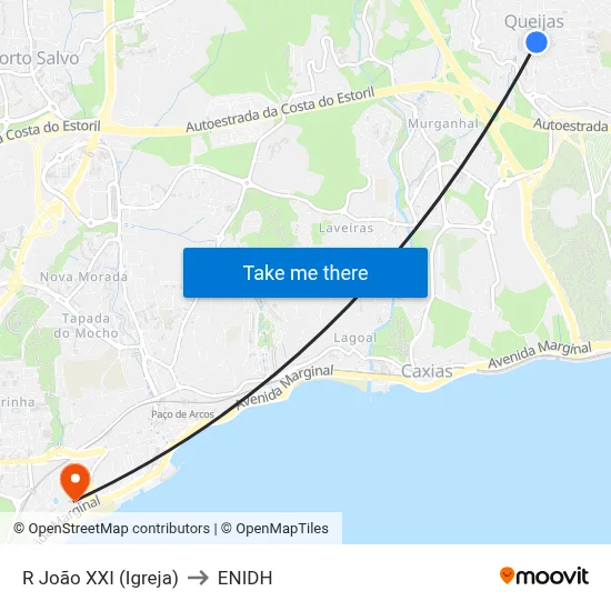 R João XXI (Igreja) to ENIDH map