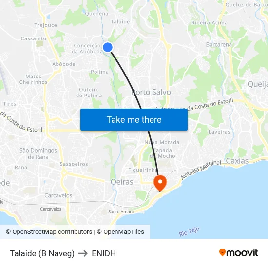 Talaíde (B Naveg) to ENIDH map