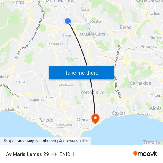 Av Maria Lamas 29 to ENIDH map