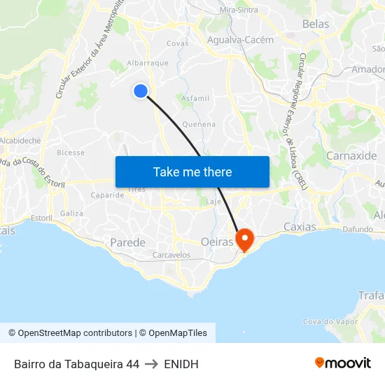 Bairro da Tabaqueira 44 to ENIDH map